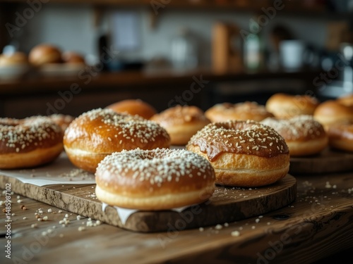 Rustic Bakery Delight: Fresh Pastries & Doughnuts