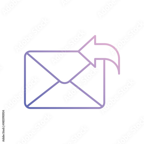 Email Reply Vector icon