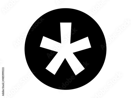 Asterisk Icon Vector Illustration Design