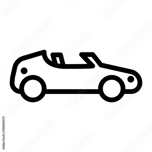 Convertible car icon
