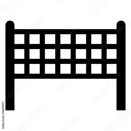 Volleyball net flat icon