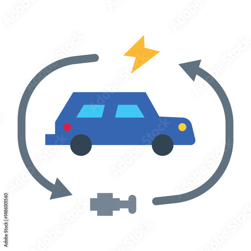 hybrid car icon