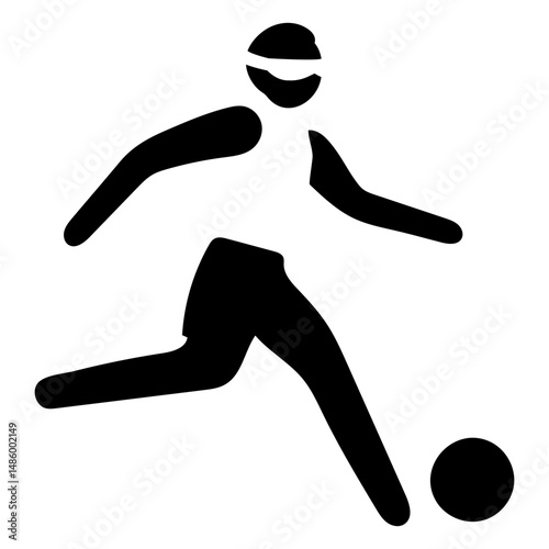 Paralympic sport pictogram football