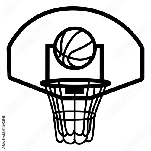 Backboard ball stroke
