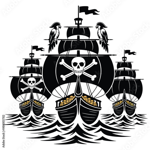 set of pirate icons