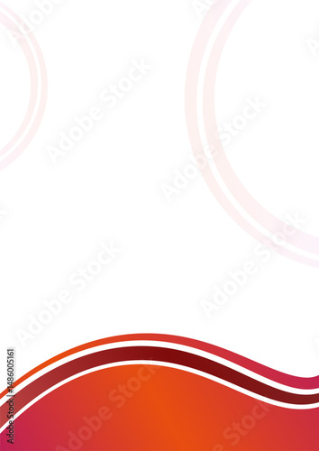 Elegant Red Orange Abstract Background Design with Waves and Curves for Presentations
