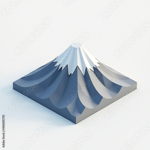 Iconic Fuji Isometric Dream