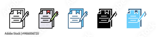 GUIDELINE icons with various styles and colors