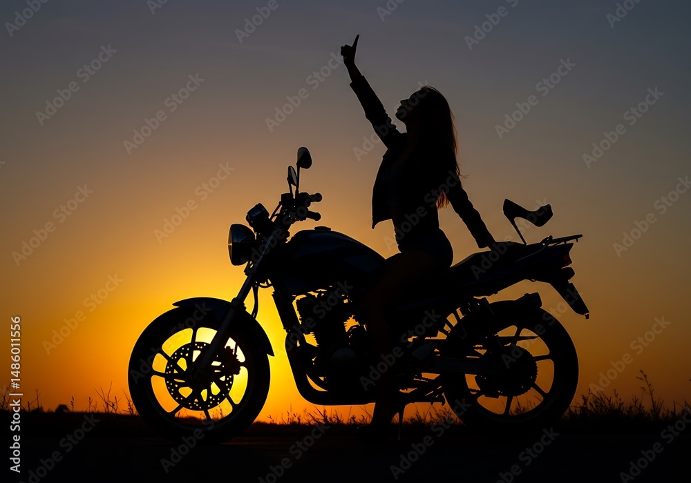Fototapeta premium Sunset Rebellion AI Generated