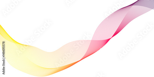 Abstract white background with colorful wavy lines and space for texture for creative design on pink 0r yellow background, soft pastel colors abstract white texture background.