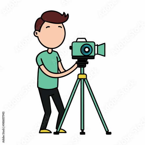 photographer with camera