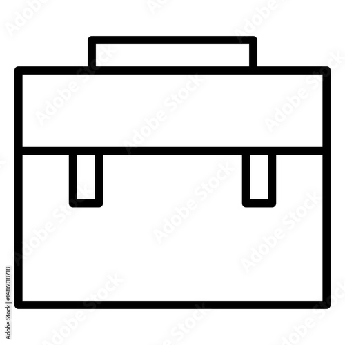 School satchel stroke icon