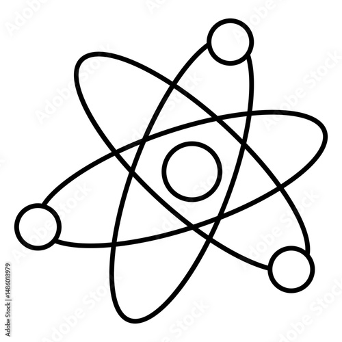Atom electron molecule particle stroke