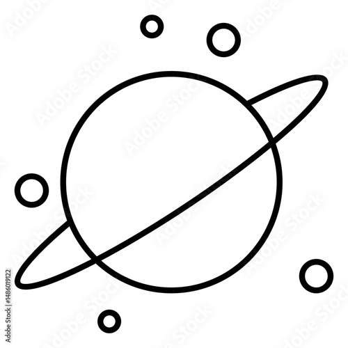 Planet saturn orbit celestial body stroke