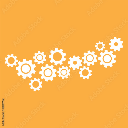 Gear Icon Set Vector Design.