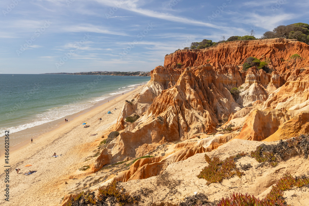 Strand Praia da Falesia an der Algarve Strand Praia da Falesia an der Algarve