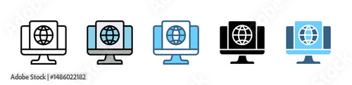 IPSEC icons with various styles and colors