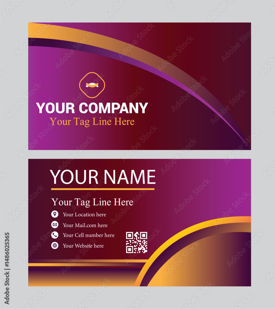 Naklejka premium visiting and business cards advertisement vector design templates