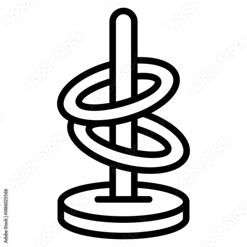 Ring Toss line icon