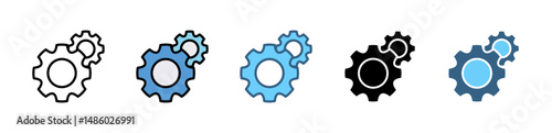 ISO 22000 icons with various styles and colors