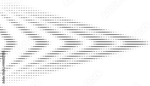 Black and white abstract geometric pattern with transition effect for modern background and jersey design. Sharp Arrows shape. Vector Format Illustration 