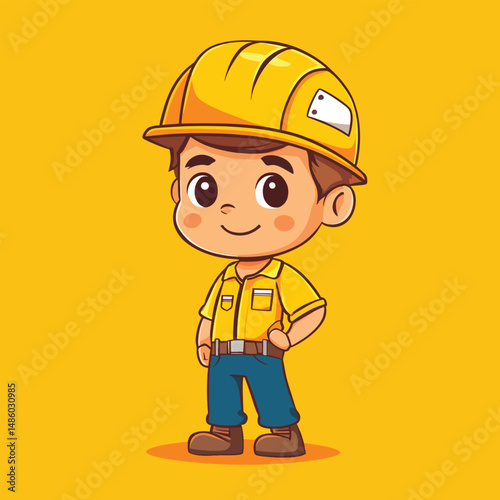 Electrical Technician boy mascot