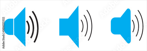 Set of speaker icon. Volume icon. silent icon symbol. Plush sign. sound icons 