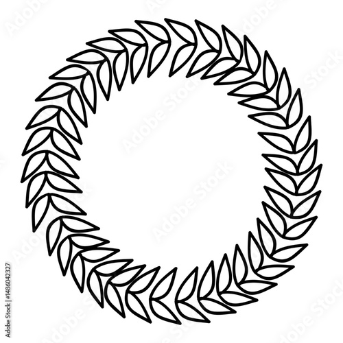 Floral wreath decoration frame