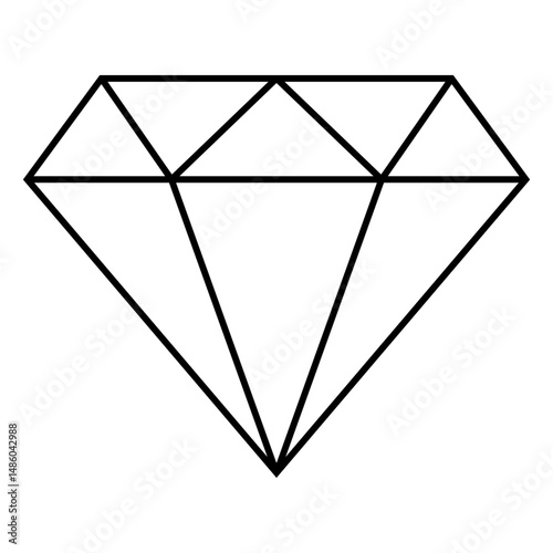 Diamond stroke icon