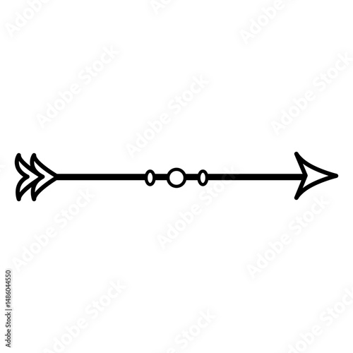 Tribal design arrow