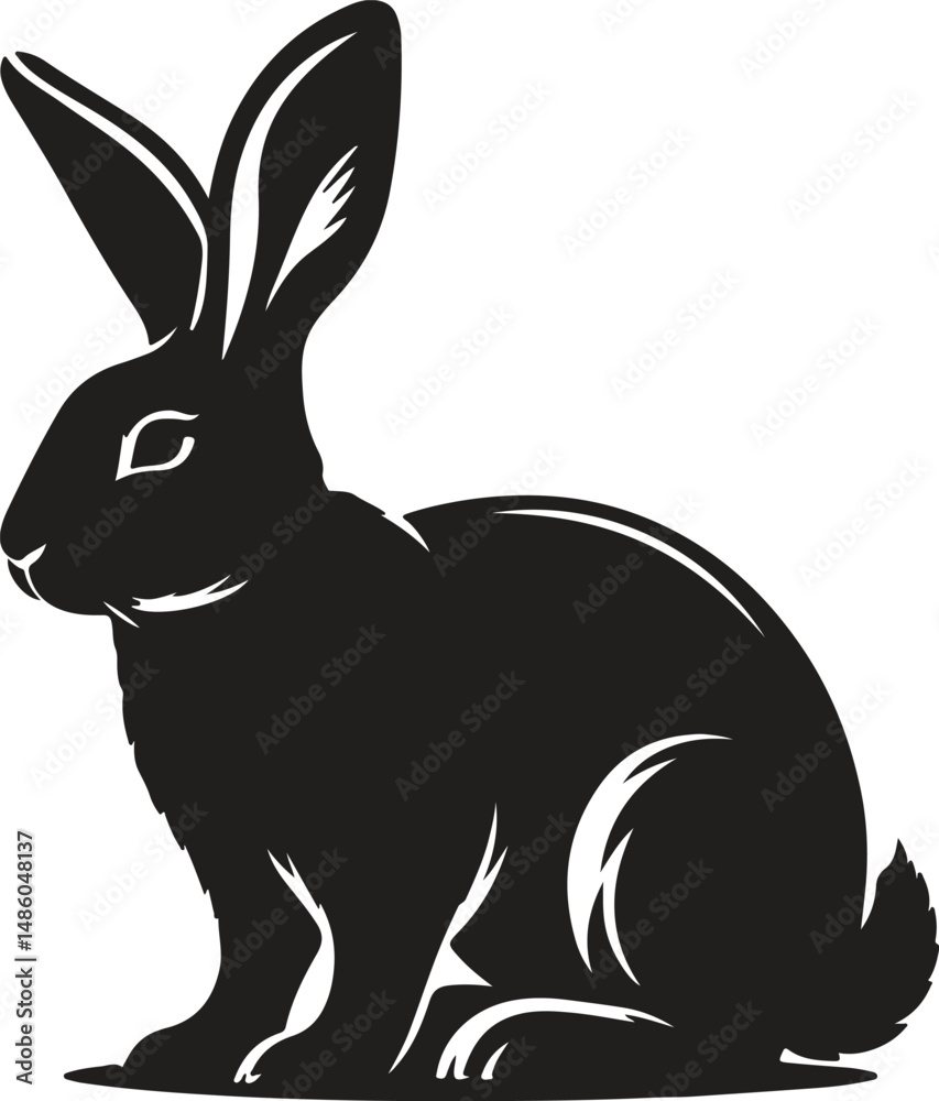 Obraz premium Rabbit Silhouette