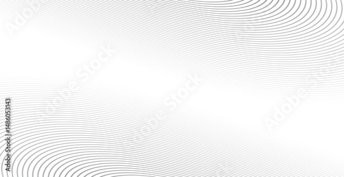 Abstract warped Diagonal Striped Background. Vector curved twisted slanting, waved lines texture. Circle halftone background. Circle for sound wave. vector illustration