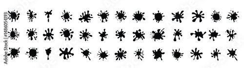 Set of Blots and Splashes
