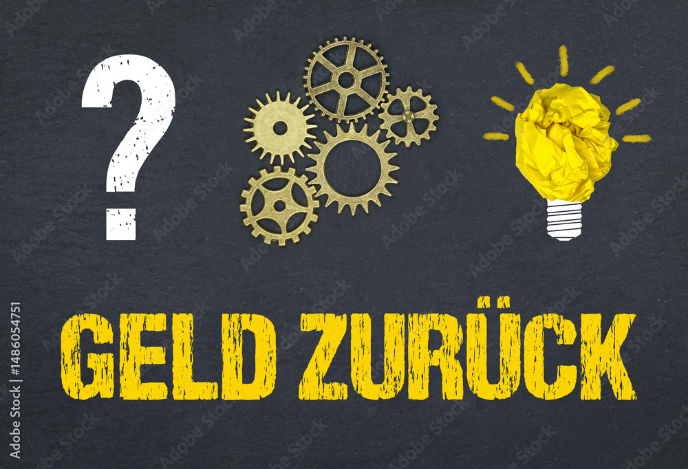 Fototapeta premium Geld zurück