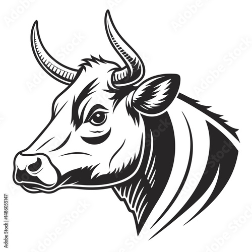 Cow Head icon Adobe Illustrator Artwork