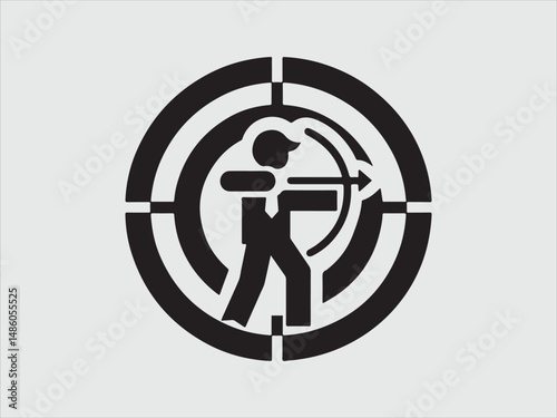 target aim icon, focus icon vector design symbol. target, challenge, objective icon vector.