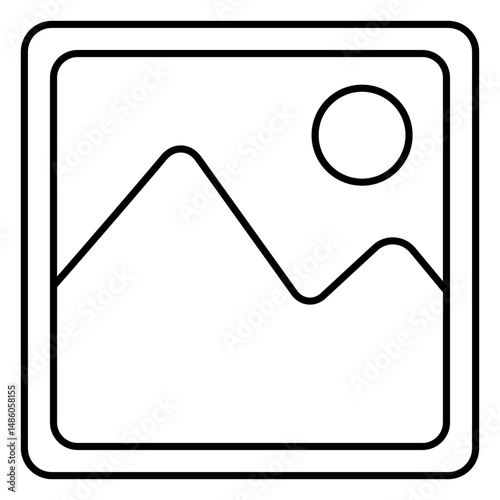 Clip art landscape icon picture