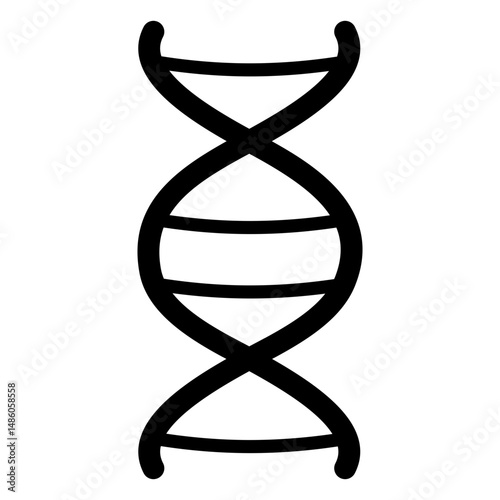 Dna chain stroke icon