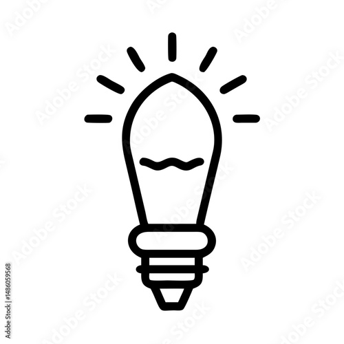 Icon of a Light Bulb