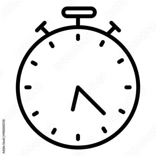 Time analog stopwatch stroke