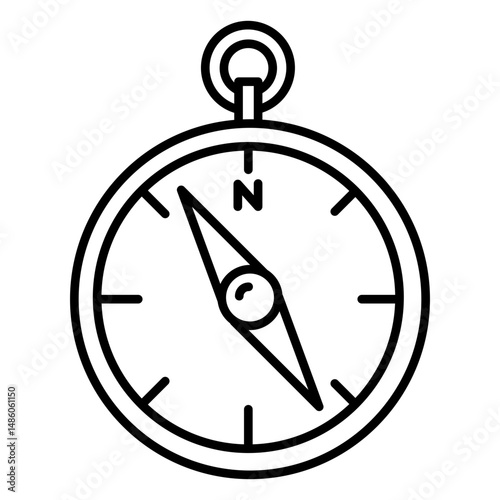 Compass icon stroke