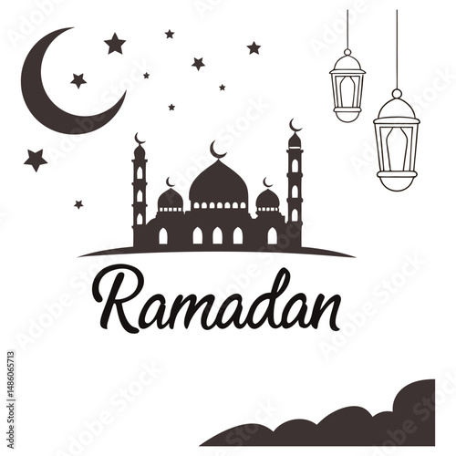 Wallpaper Mural  it features ramadan in elegant script Torontodigital.ca