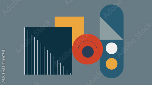 Modern Abstract Geometry with Triangle Background