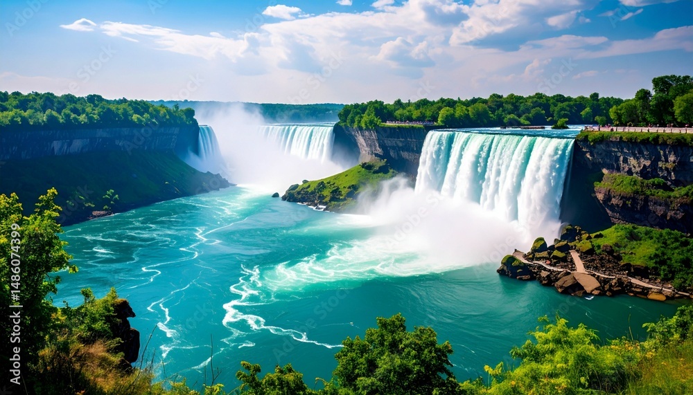 Fototapeta premium Niagara Falls Close Up