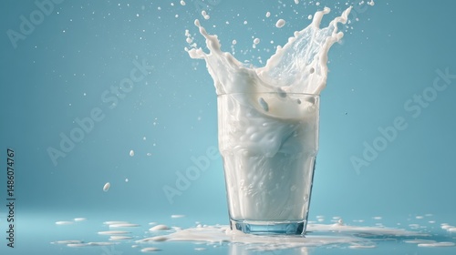 Milk splash in glass (2)