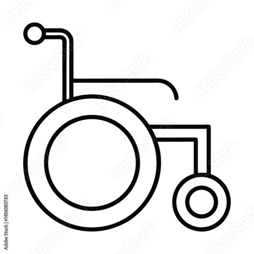 Wheelchair / handicapped access sign or symbol flat icon 