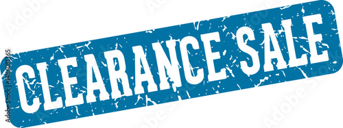 clearance sale rectangular sign. clearance sale stamp