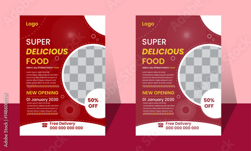 Food & Dessert Flyer Design Templates 