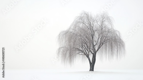 Solitary winter tree