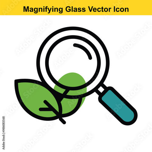 Magnifying Glass Icon Vector Outline – Search Symbol Illustration. magnifying, glass, icon, vector, outline, search, symbol